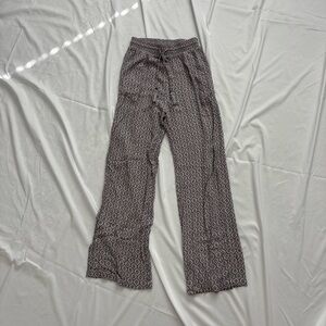 Y2K Knox Rose Geometric Gray Wide Leg Pants